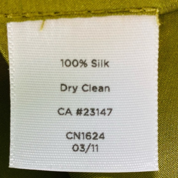 Talbots Silk Tiered Layered Scoop Neck Satin Tank Blouse Shell Green (Size 18WP) - Picture 6 of 9